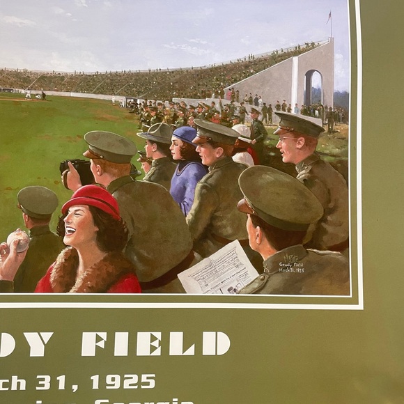 Gowdy Field Fort Benning Military Poster Print Double Sided  26” X 24” - Picture 4 of 11